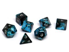 Aluminum Elite Dice of the Elvenkind - Powder Blue 7 Piece Dice Set